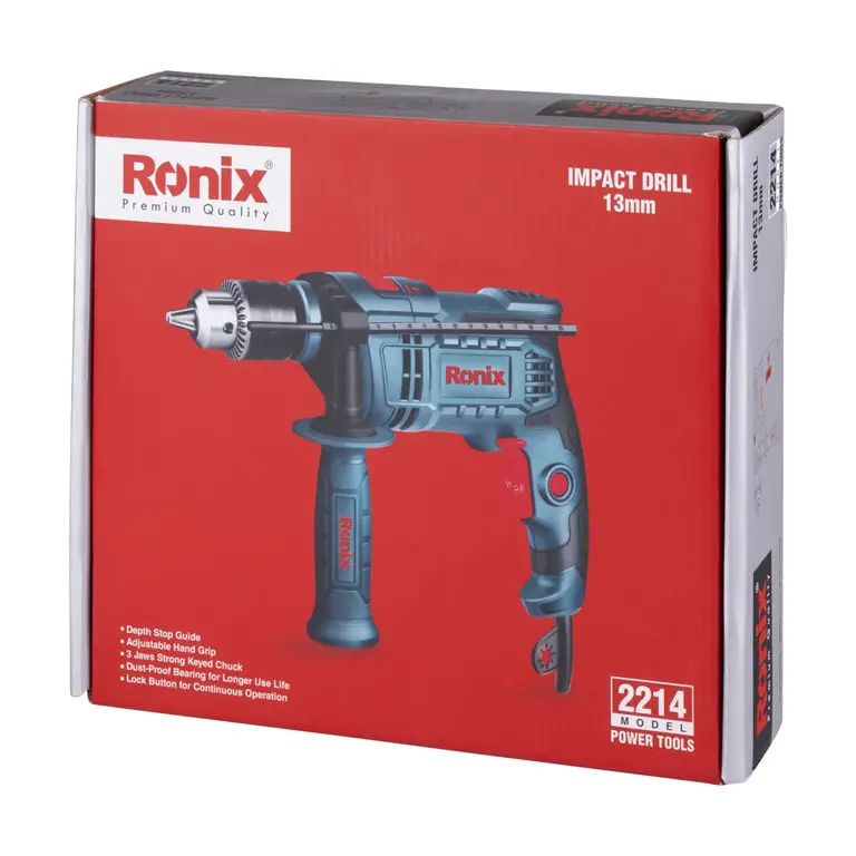 دریل 13 میلیمتری چکشی سه نظام آچاری 750 وات مدل  2214