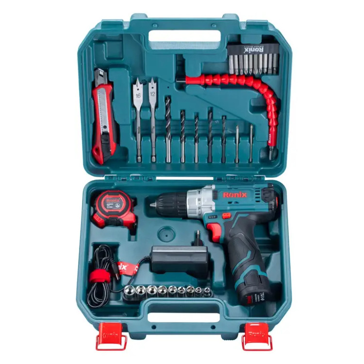 کیت دریل شارژی 12 ولت - 35 پارچه - مدل RS-8611